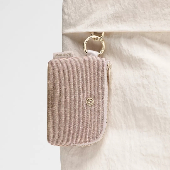 *NWT* LULULEMON Glitter Pink Everywhere Belt Bag & Clippable Card Pouch Set - Picture 9 of 13